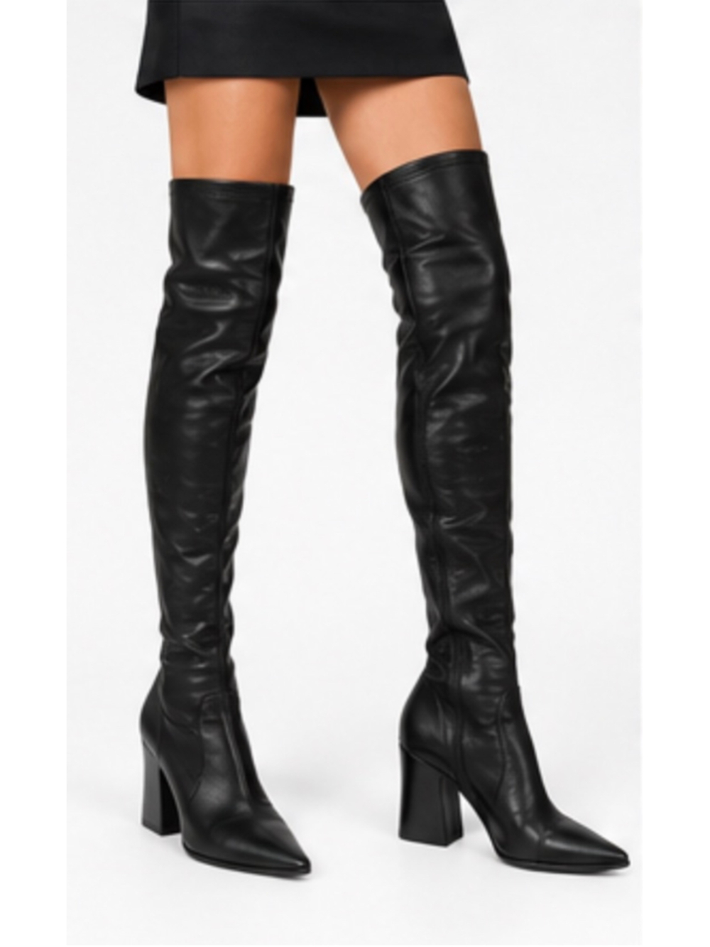 Givenchy Over the Knee Boots Black Size 8.5 PU New
